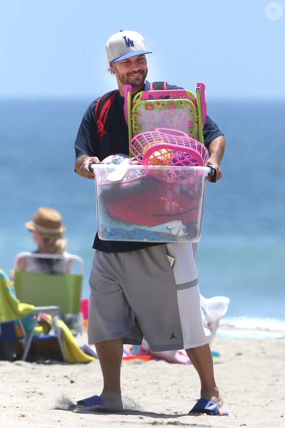 Kevin Federline sur une plage de Los Angeles, le samedi 22 juin 2013.