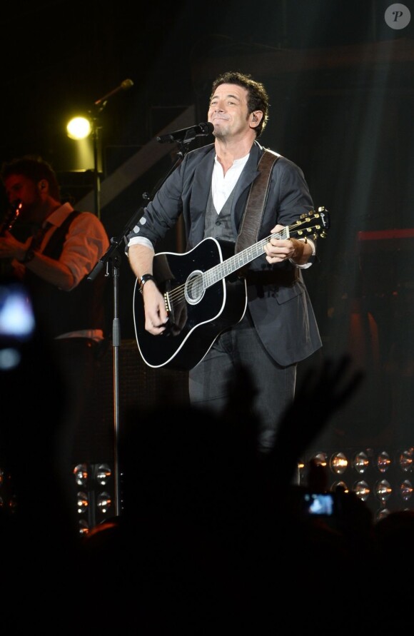 Patrick Bruel en concert à Bercy à Paris le 22 juin 2013.