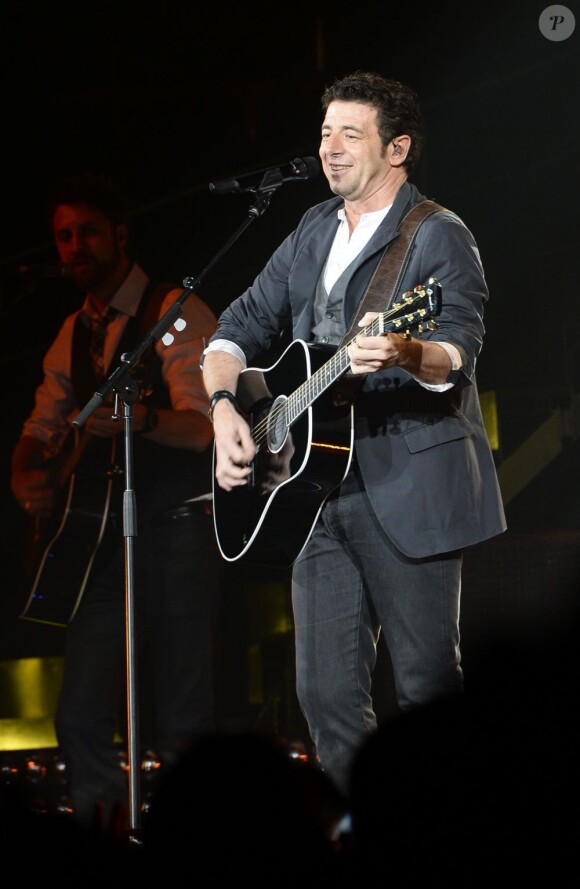 Patrick Bruel en concert à Bercy à Paris le 22 juin 2013.