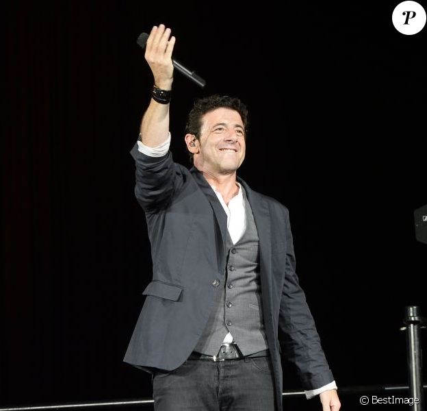 Patrick Bruel en concert à Bercy à Paris le 22 juin 2013.