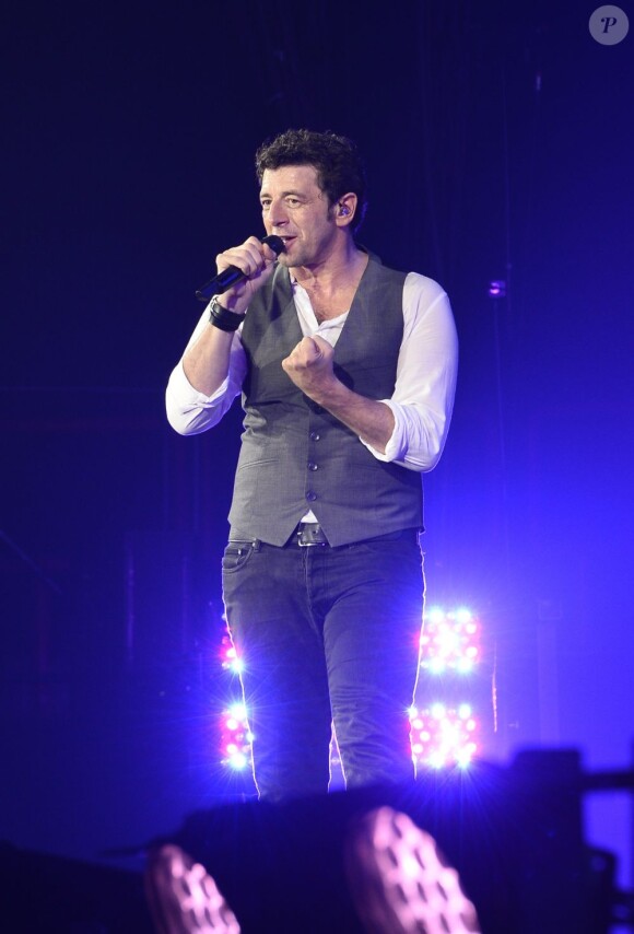 Patrick Bruel en concert à Bercy à Paris le 22 juin 2013.