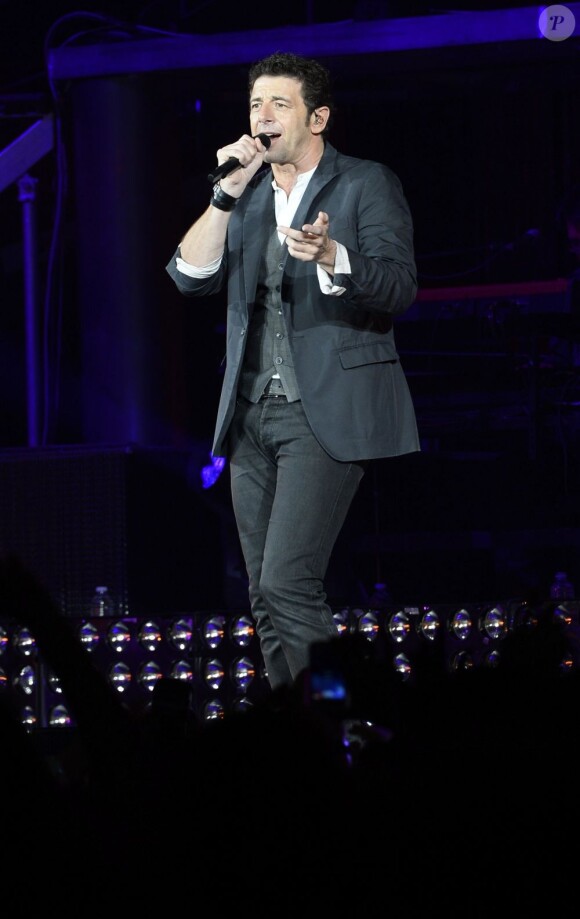 Patrick Bruel en concert à Bercy à Paris le 22 juin 2013.