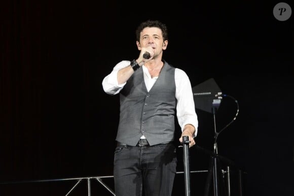 Patrick Bruel en concert à Bercy à Paris le 22 juin 2013.