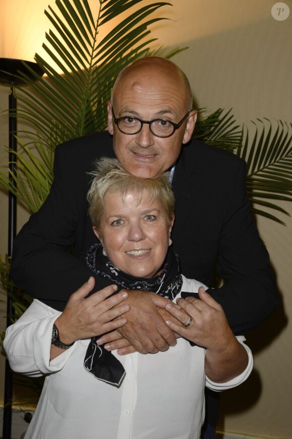 Mimie Mathy et son mari Benoist au concert de Patrick Bruel à Bercy à Paris le 22 juin 2013.