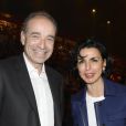 Jean-Francois Copé et Rachida Dati au concert de Patrick Bruel à Bercy à Paris le 22 juin 2013.