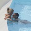 Theo Walcott et sa belle Melanie Slade en vacances à l'hôtel Cap Estel le 24 juin 2011