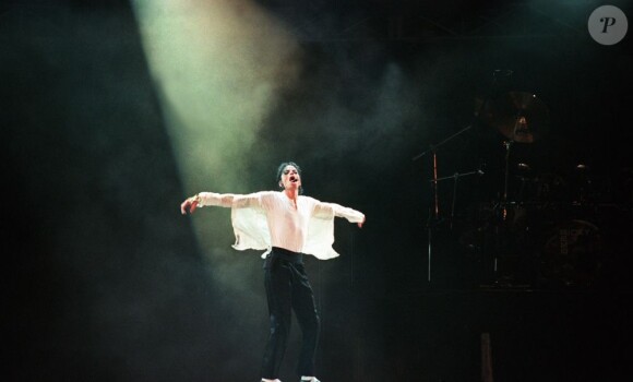 Michael Jackson en concert en 1999.