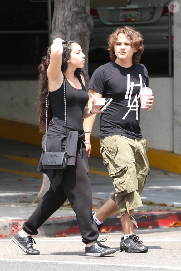 Prince Jackson et sa petite amie Remi Alfalah dans les rues de Los Angeles, le 24 juin 2013.