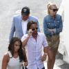 Tamara Ecclestone et son époux Jay Rutland en vacances à Capri avec Petra Ecclestone et son mari James Stunt  le 24 juin 2013