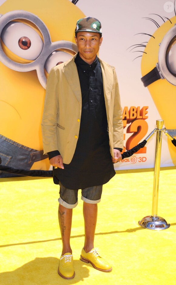 Pharrell Williams à l'avant-première de Despicable Me 2 à Los Angeles, le 22 juin 2013.