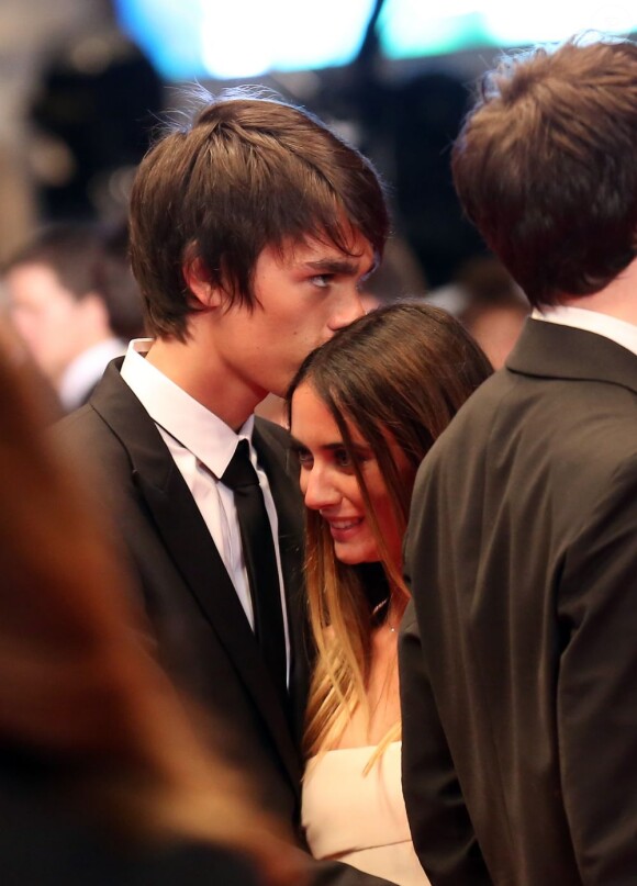 Alain-Fabien Delon, fils d'Alain Delon, fou amoureux de sa compagne Léa, lors du Festival de Cannes le 21 mai 2013