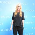 Frida Giannini, directrice de création de Gucci, fête le lancement de la collection capsule Gucci Made to Measure. Milan, le 23 juin 2013.