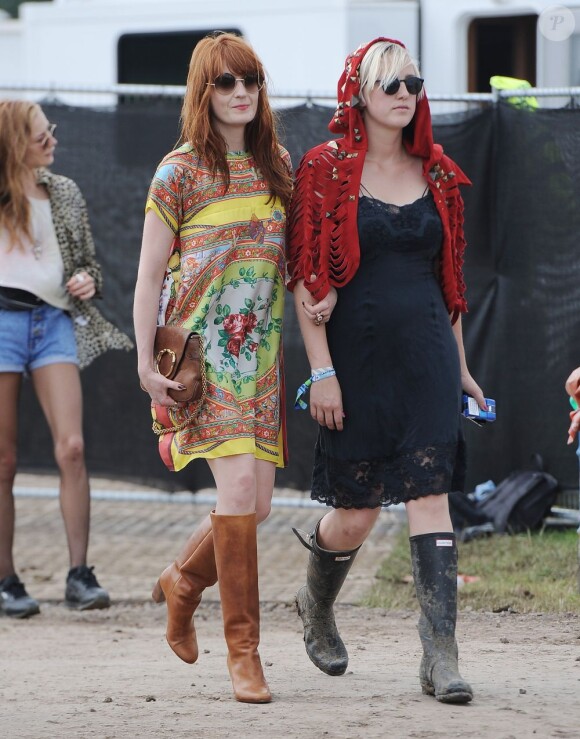 Florence Welch au festival de Glastonbury, Worthy Farm, Angleterre, le 28 juin 2013.