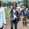Nick Grimshaw au festival de Glastonbury, Worthy Farm, Angleterre, le 28 juin 2013.