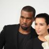 Kim Kardashian et Kanye West au défilé Stephane Rolland le 3 juillet 2012 à Paris.