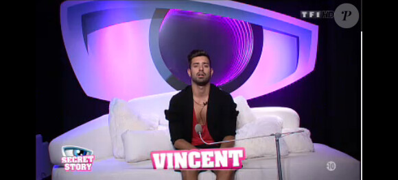 Vincent dans Secret Story 7, lundi 1er juillet 2013 sur TF1