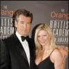L'acteur Pierce Borsnan et sa fille Charlotte - BAFTA AWARDS 2006 à Londres.