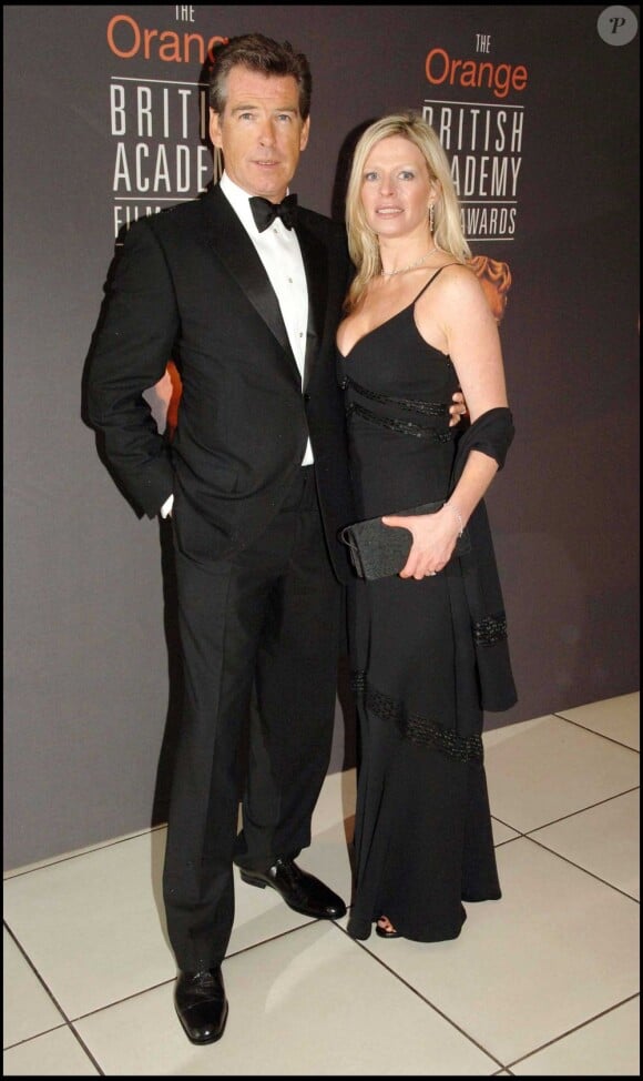 Pierce Borsnan et sa fille Charlotte - BAFTA AWARDS 2006 à Londres.