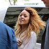 Rihanna de retour à l'hôtel Royal Monceau après le défilé Chanel. Paris, le 2 juillet 2013.