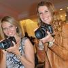 Sylvie Tellier et Sophie Thalmann à la soirée Sony Style à la boutique Sony (39 avenue George V), à Paris le 2 juillet 2013.