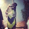 Amber Rose et Wiz Khalifa, posent amoureusement sur Instagram, le 2 juillet 2013.