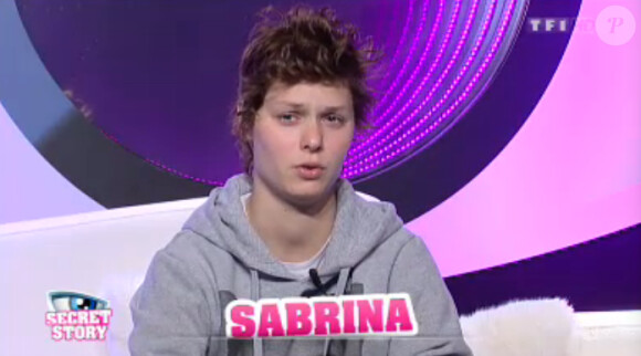 Sabrina dans la quotidienne de Secret Story 7 sur TF1 le mercredi 3 juillet 2013