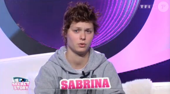 Sabrina dans la quotidienne de Secret Story 7 sur TF1 le mercredi 3 juillet 2013