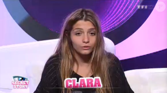 Clara dans la quotidienne de Secret Story 7 sur TF1 le mercredi 3 juillet 2013