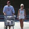 Britney Spears et son boyfriend David Lucado vont faire des courses à Fillmore, le 4 juillet 2013.