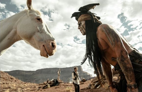 Johnny Depp dans le film Lone Ranger