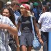 Exclusif - Willow Smith, très maigre, se promène avec des amis au marché aux puces à Hollywood, le 7 juillet 2013.