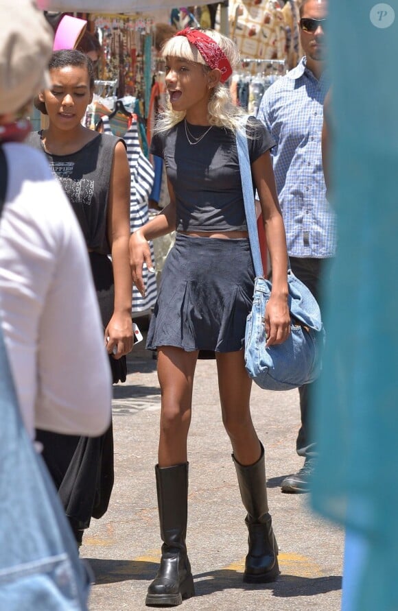 Exclusif - Willow Smith se promène à Hollywood, le 7 juillet 2013.