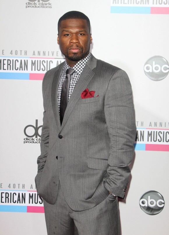 50 Cent à la cérémonie annuelle des 40e "American Music Awards" à Los Angeles, le 18 novembre 2012.