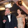 Matt Damon et sa femme Luciana Barroso lors du Festival de Cannes 2013