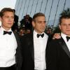 Brad Pitt, George Clooney et Matt Damon lors du Festival de Cannes 2007 poyr la présentation d'Ocean's Thirteen