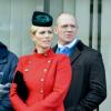 Zara Phillips et Mike Tindall lors du Ladies Day du festival de Cheltenham le 13 mars 2013
