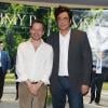 Mathieu Amalric et Benicio Del Toro lors de la présentation du film Jimmy P. à Paris le 8 juillet 2013