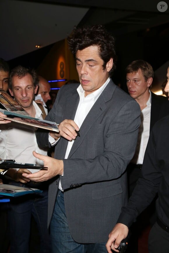 Benicio Del Toro lors de la présentation du film Jimmy P. à Paris le 8 juillet 2013