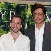 Mathieu Amalric, Benicio Del Toro lors de la présentation du film Jimmy P. à Paris le 8 juillet 2013