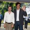 Mathieu Amalric et Benicio Del Toro lors de la présentation du film Jimmy P. à Paris le 8 juillet 2013