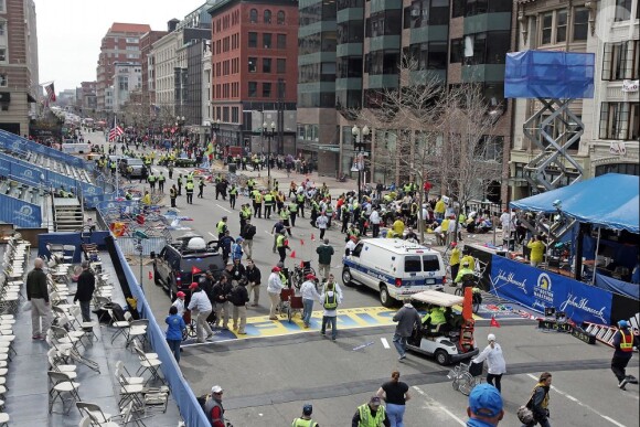 Les attentats du marathon de Boston, le 15 avril 2013.