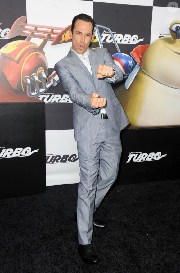 Helio Castroneves à la première du film Turbo à New York, le 9 juillet 2013.
