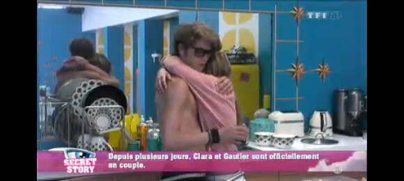 Clara et Gautier dans la quotidienne de Secret Story 7, mercredi 10 juillet 2013 sur TF1