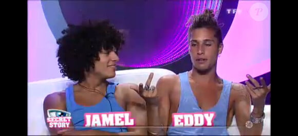 Eddy et Jamel dans la quotidienne de Secret Story 7, mercredi 10 juillet 2013 sur TF1