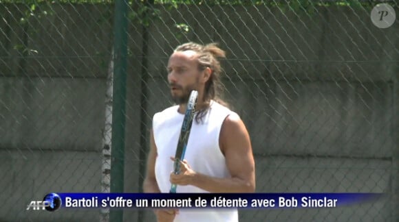 Marion Bartoli et Bob Sinclar se sont affrontés sur un court de Paris, le 10 juillet 2013