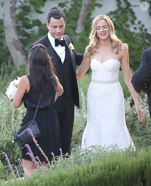 Mariage du présentateur Jimmy Kimmel et Molly McNearney à Ojai en Californie, le 13 juillet 2013.