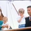 Lady Di et Charles avec leurs deux enfants à Venise en mai 1985.