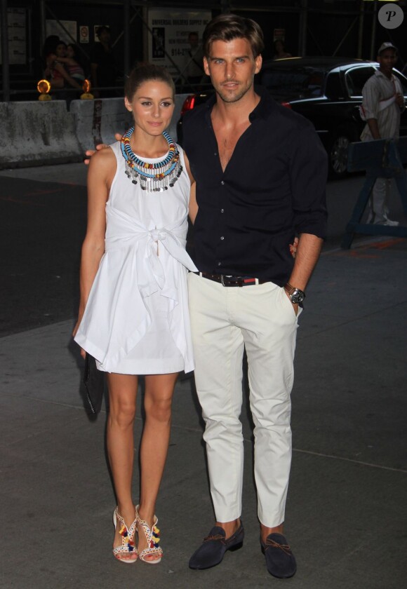 Olivia Palermo et son compagnon Johannes Huebl à la première du film Red 2 à New York, le 16 juillet 2013.