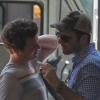 Zachary Quinto et Jonathan Groff proches dans les rues de New York le 23 juin 2012