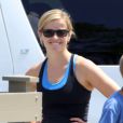 Exclusif - Reese Witherspoon passe ses vacances avec son mari Jim Toth et leurs enfants Ava, Deacon et Tennessee a Destin en Floride, le 10 juillet 2013.